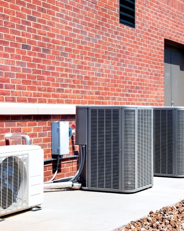 New Commercial Brick Structure With HVAC Units