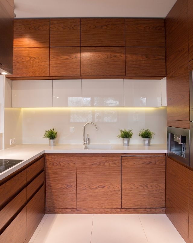Wooden kitchen cabinet